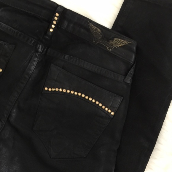 Robin’s Jean JANE Black Coated / Gold …
